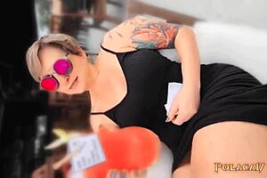Big tits bitch takes a dick and screws his ass