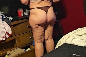 pregnant milf with big tits enjoys sex and creampie at 5.5 months