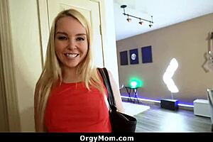 Sexy step mom gets this monster cock and wants to fuck, she says