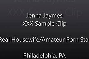 Big tits horny wife Jenna Jaymes swallows a cock and chokes on it