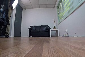 Silvia Saige and wife suck stepson under table