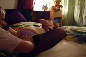 Mature german woman boldly fucked in bed