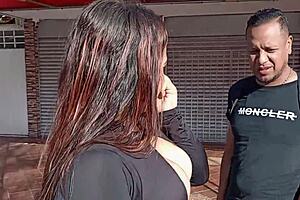 Cumpliendo reto follando a primera persona en calle con gran polla parte 1 😏