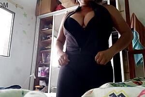 Ready for homemade porn, I dress sexy to bang my stepdad on his anniversary