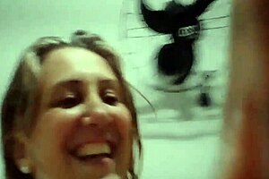 Mature slut gets big tits BJ