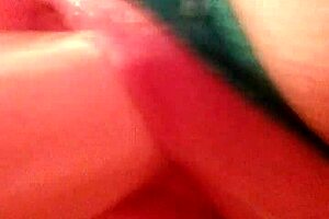 Sexy Chilean milf masturbates with dildo, cute and dripping wet