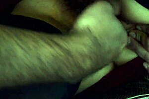 She's preparing her nice ass for anal in the hotel room