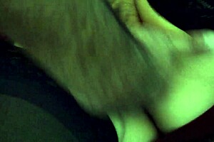 She's preparing her nice ass for anal in the hotel room