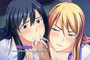 Mommy sensei horny homework ep3 threesome blowjob