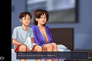 Saw her masturbate and helped cum in SummerTimeSaga 2 taboo scene