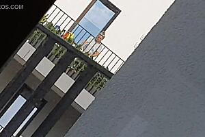 Watching neighbor jerk off is funny