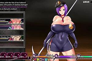 powerful slime almost beats policewoman in karryn's prison ep6 😈