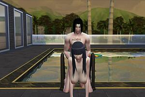 Itachi Fucks Hinata In The Pool!