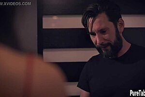 i can't believe how sexy brunette milf gets fucked so hard after blowjob, her tits bouncing