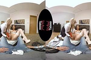 Watch these blondes grope shaved pussies! 😏