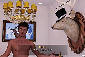 does mysterious rose swallow a load of cum in this scene?