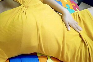 I wanted to feel desired, so I started touching myself as a busty milf in homemade porn