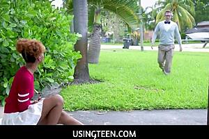 Stepdaughter and tutor satisfy MILF