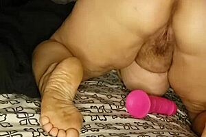 Riding Dildo With Intense Pleasure