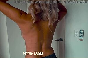 This is a Hot mature wife Nude big tits enjoying a homemade xxx video