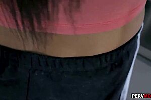 cooking breakfast stepmom in kitchen scene