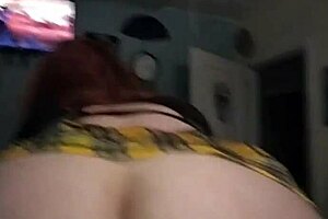 Reverse cowgirl with girth lovers
