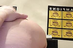 The husband makes his wife's pussy squirt all over his face during sexy sex