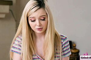 Teen babe caught masturbating with stepmom, wild toy play! 😜 So hot together!