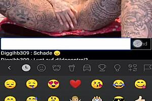German big tits milf masturbates pussy on webcam.