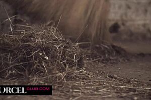 mommy and daughter fuck in the barn