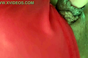 Older woman drenched with sperm of a huge penis