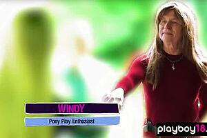 Kate Leads Mature Pony Roleplay Fans in Wild Outdoor Fetish Play.