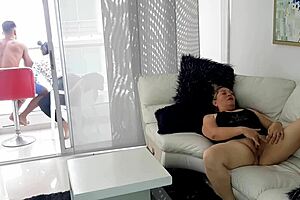 I caught my stepmother masturbating