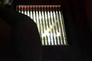 threesome unfolds at work during the clock