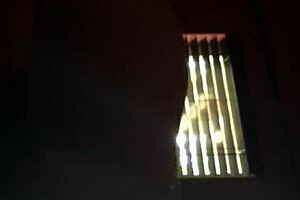 threesome unfolds at work during the clock