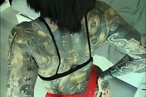 check out melody radford's hot tattooed dance