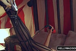 Kelly Madison flashing her huge tits in public outdoors