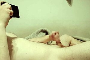 A grown man having fun with a little dick