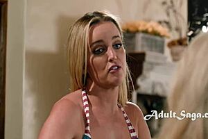 Wife Walks In While Lover Eats Me In The Kitchen!