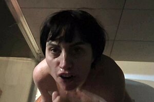 Milf Sucks And Licks Cum In Golden Shower Cumshot Finale