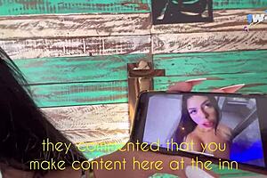 Hot Brunette Fucks Stranger She Met At The Inn!