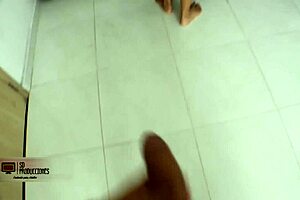Wife and stepson has unprotected steamy hot sex in the hallway