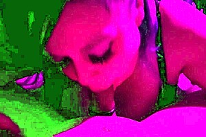 Pretty milf with big natural tits sweeps out pipes with blowjob