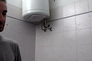 Washing My Cat Led to Steamy Bathroom Sex with Italian Brunette.