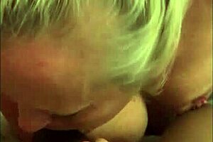 MILF homemade with nasty blowbang and cumshot
