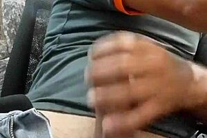 Watch this mature guy massage himself to a solo masturbation climax.