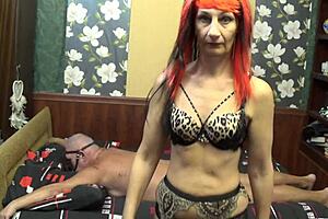 Light ass spanking by elderly wife