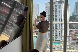 porn casting for milf behind camera