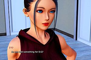 Milf group sex with creampie and masturbation