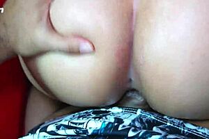 My stepbrother jerks off while staring at my panties in a wild moment.